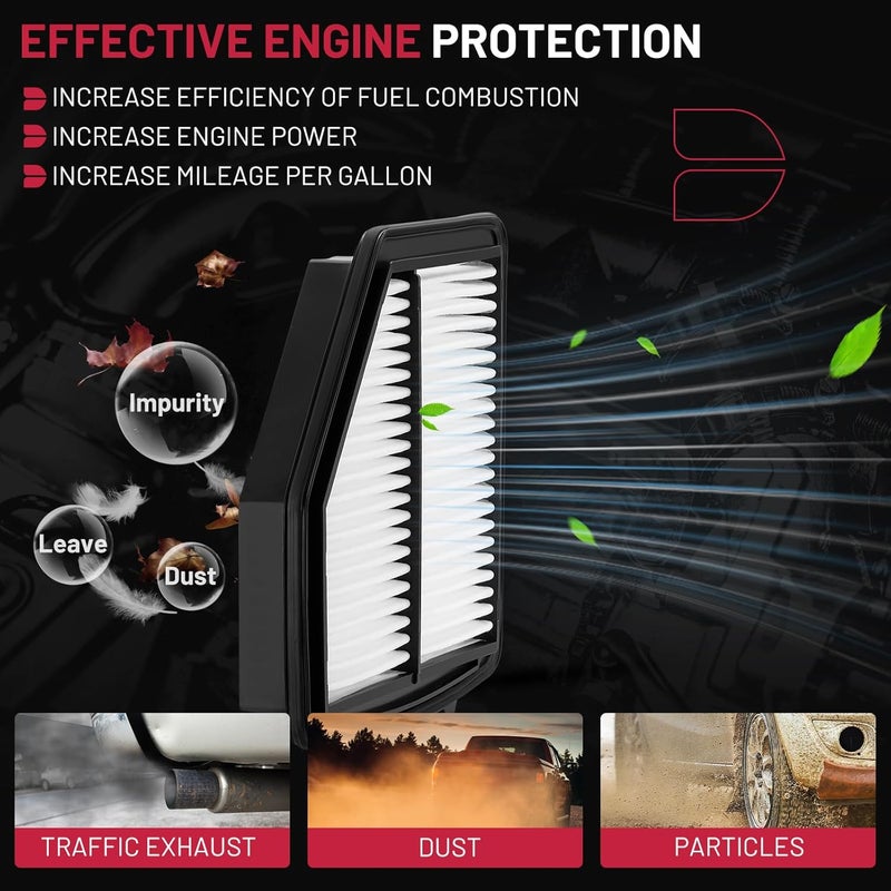 BDFHYK CA12052 Engine Air Filter Compatible with Honda HR-V HRV 2016-2022 L4 1.8L, Replace# 1722051BH00 - Image 4